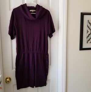Evan Picone Purple Sweater Dress